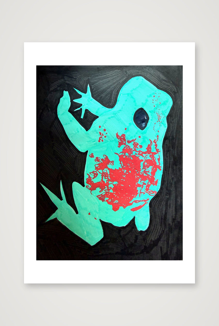 Jampatu I fine-art print, Small, 8.3 × 11.7 in / 21 × 29.7 cm (A4), with an even white border